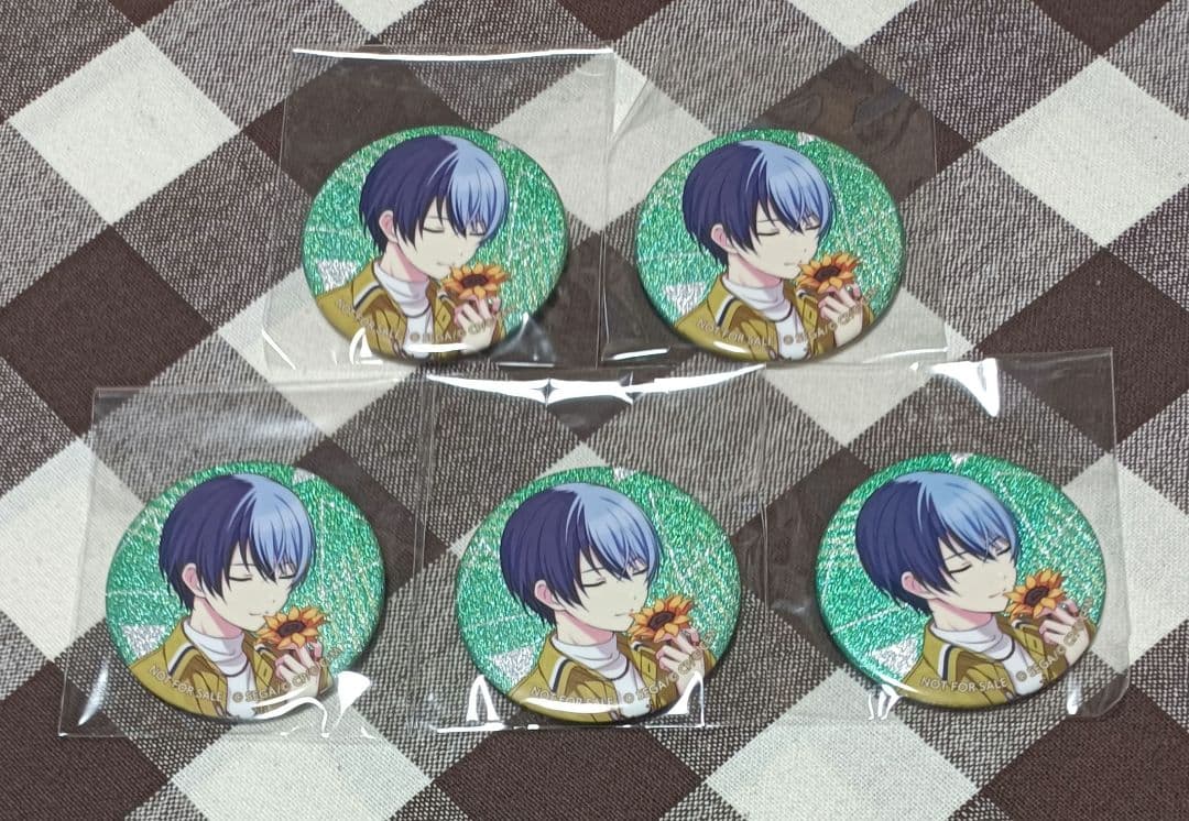 プロセカ 青柳冬弥 グリッター缶バッジ グリ缶 特典 4A