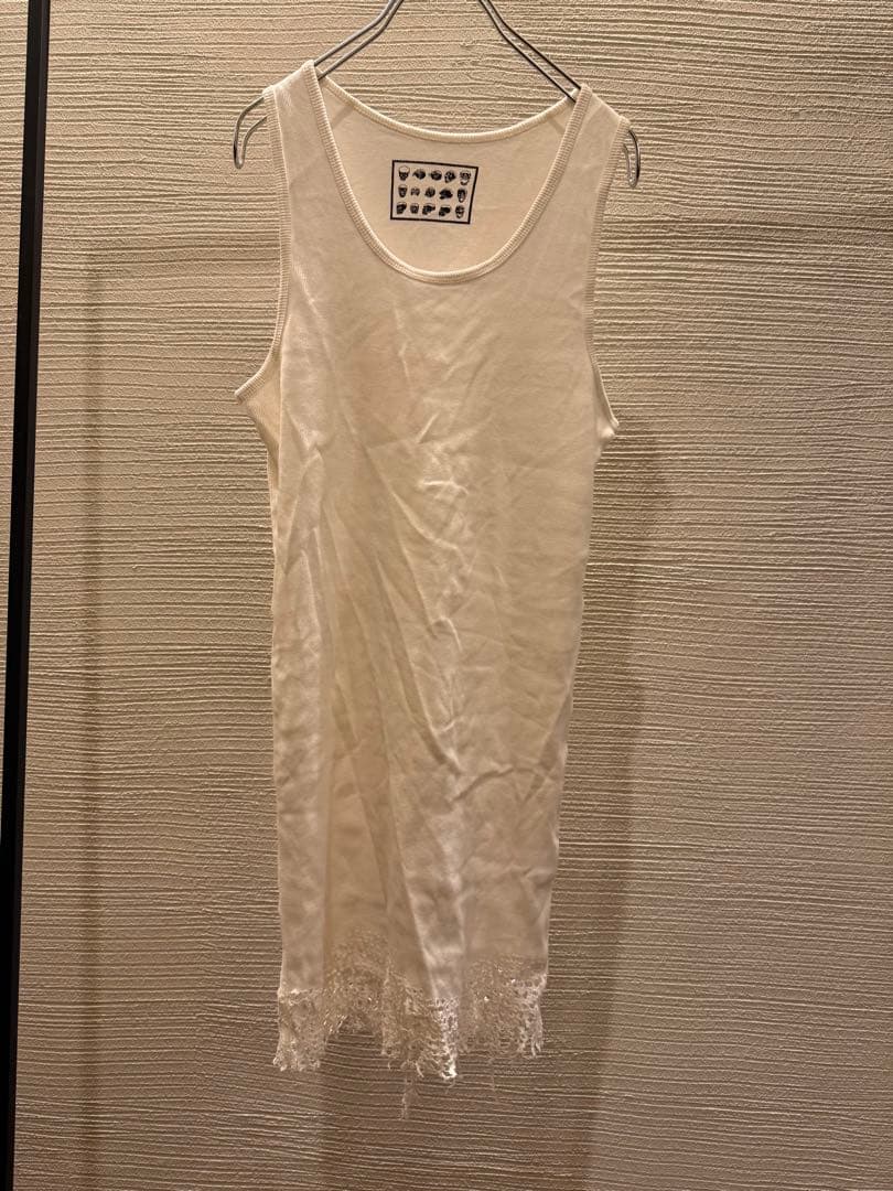 00s archive japanese label tank top y2k