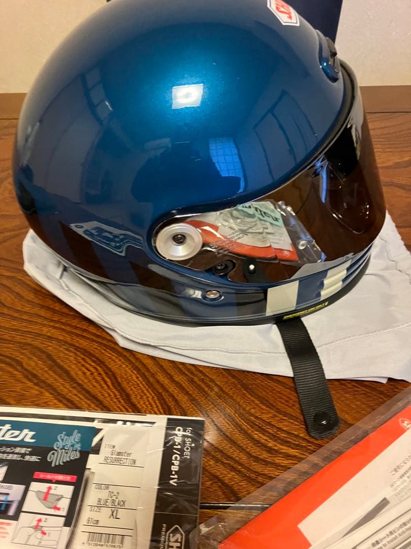 ま*と様 SHOEI Glamster XL メタリックブルー