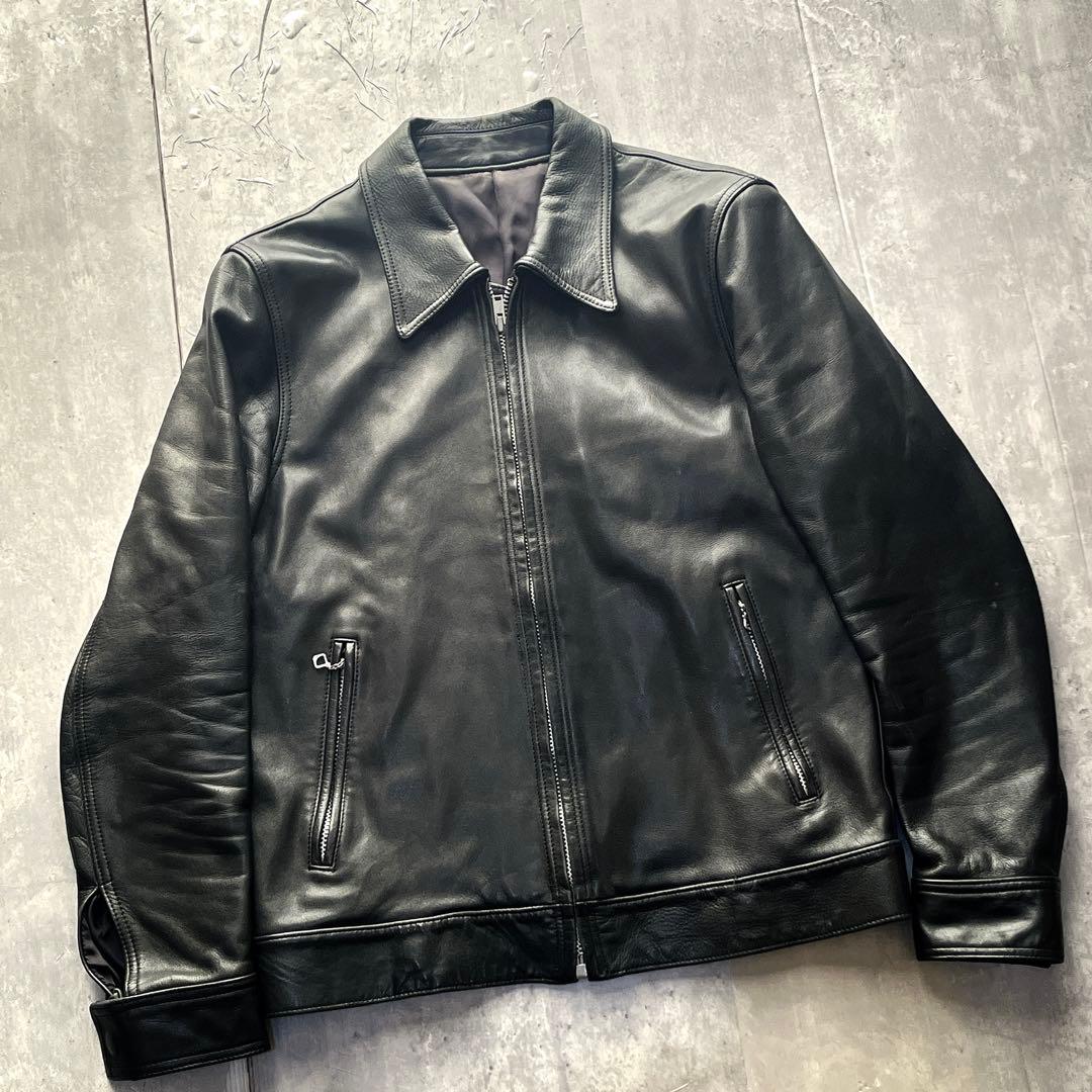 WACKO MARIA シングルライダース レザージャケット ステアハイド 牛革