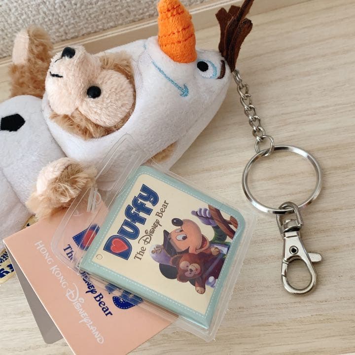 香港ディズニー♡ダッフィー オラフ ぬいぐるみ キーホルダー - メルカリ