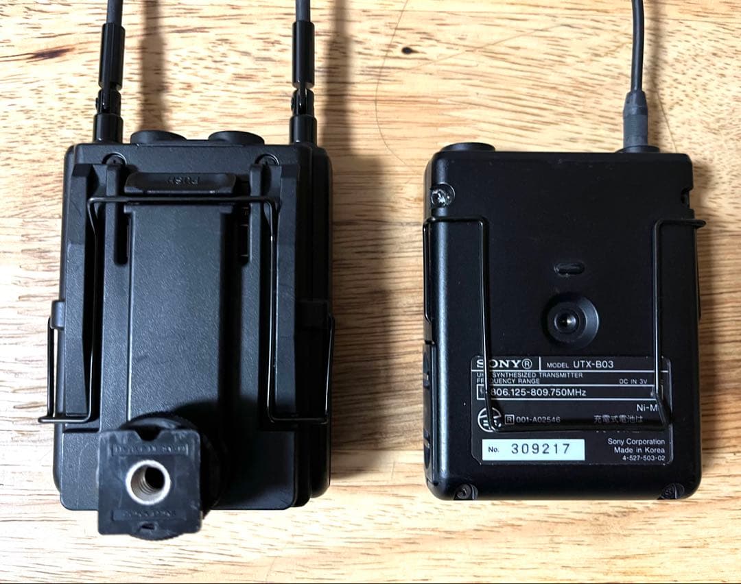 Sony ワイヤレスマイクシステム UTX-B03 URX-P03