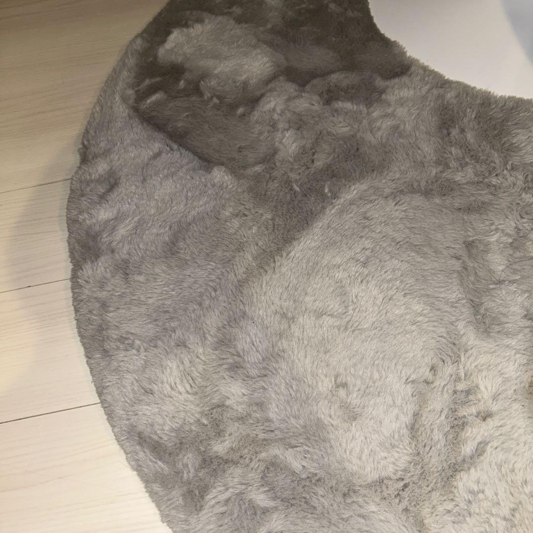 丸テーブル ダイニング 80cm ラグ付き