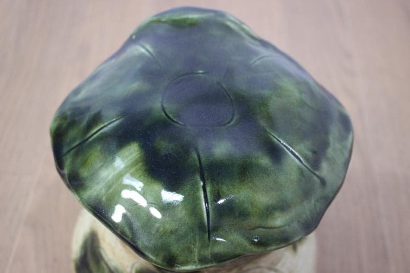 ◆瀬戸　織部焼　かっぱ　河童の置物