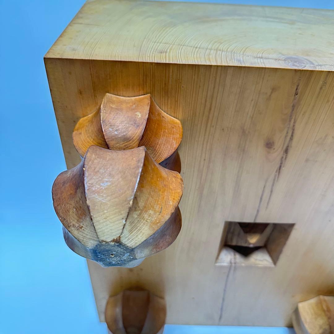 【良品】碁盤 本榧 ヘソ付き 脚付き 厚み18cm