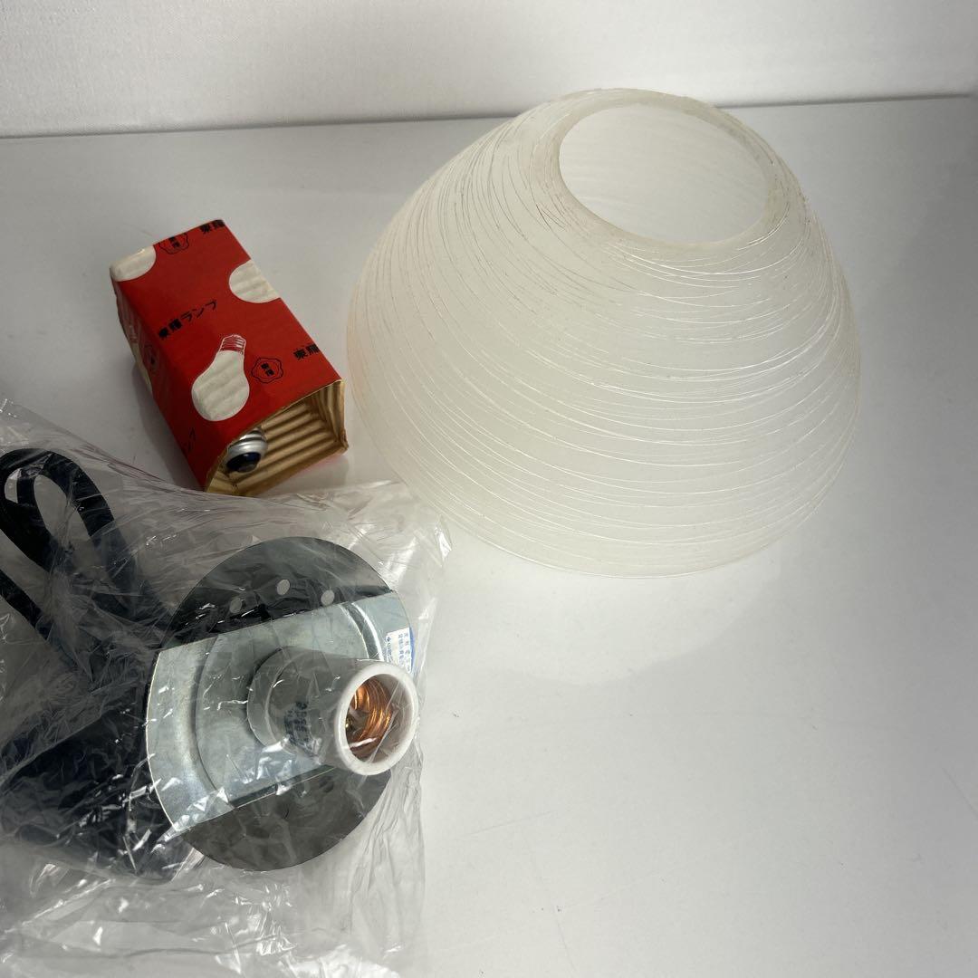 希少昭和レトロ✨未使用 保管品 山田照明 糸巻きガラス ペンダント