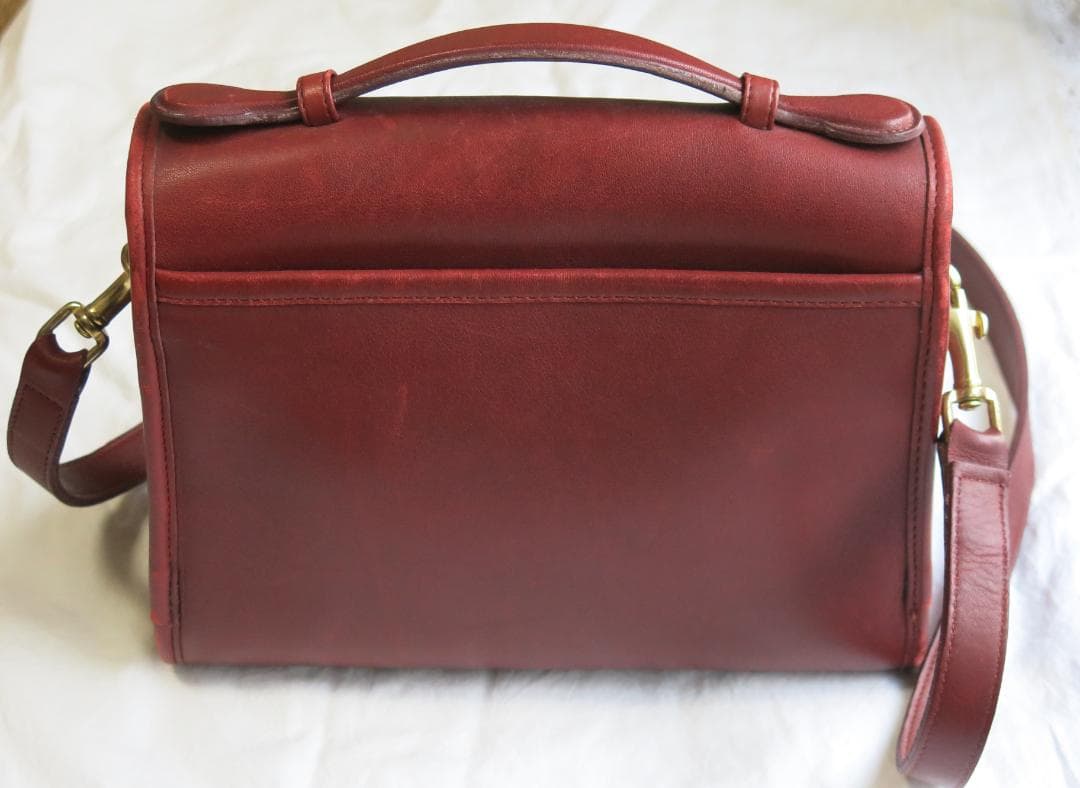 COACH オールドコーチ ショルダーバッグ 2way レザー　赤