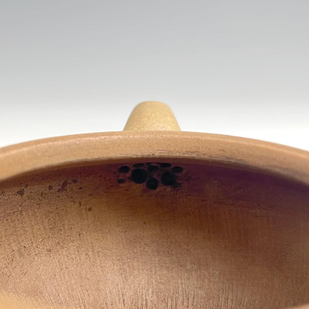 梨皮 朱泥 泳心道人 底款 寿珍 蓋裏印 煎茶急須