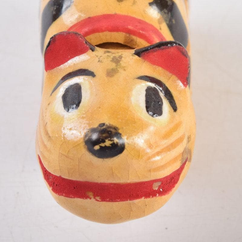 茶道具 京焼 清水六兵衛造 色絵 虎香合 干支 共箱 V 8807