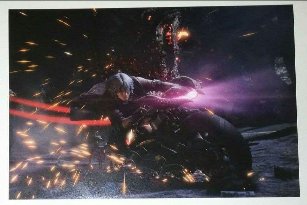 デビルメイクライ ダンテ ポストカード フード特典 カプコンカフェ 3弾 カプコンカフェ 池袋店＆梅田店 「デビル メイ クライ」シリーズとの