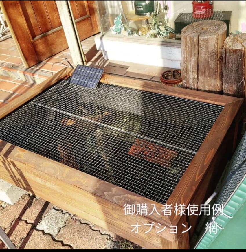 ラスト1セット 78Lタイプ ビオトープメダカ金魚飼育セット 木枠カバー