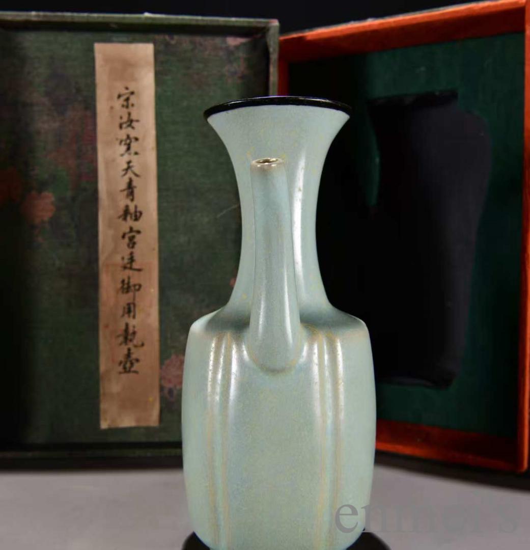 中国古美術 宋・汝窯 天青釉 執壺 青磁 古陶磁 骨董品