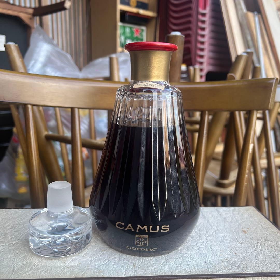 【未開栓】CAMUS　カミュ　バカラ　カラフェ　クリスタルボトル,替栓あり希少品 未開栓CAMUS カミュ バカラ カラフェ クリスタルボトル 替栓付 希少