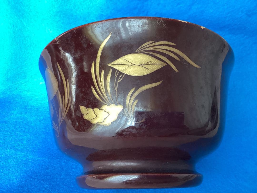 ヴィンテージ 豊楽焼 茶道具 金彩 金継ぎ茶碗 陶芸 漆工芸 江戸後期