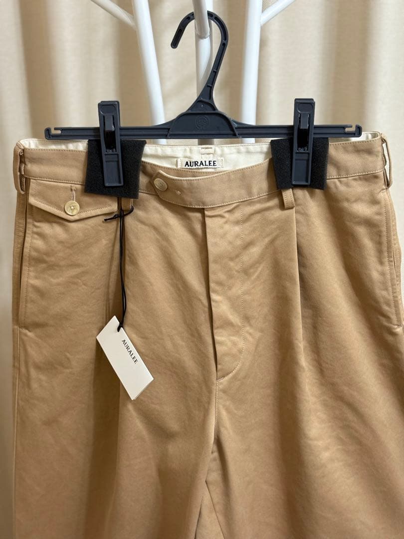 Auralee WASHED FINX CHINO ONE-TUCK PANTS パンツ 25SS Auralee FINX