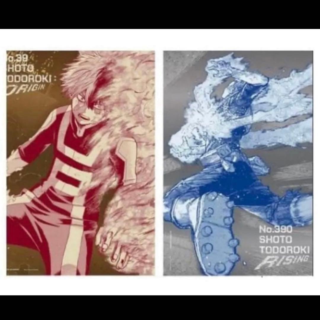 ヒロアカ展 A2アートポスター2枚セット 轟焦凍オリジン＆ライジング