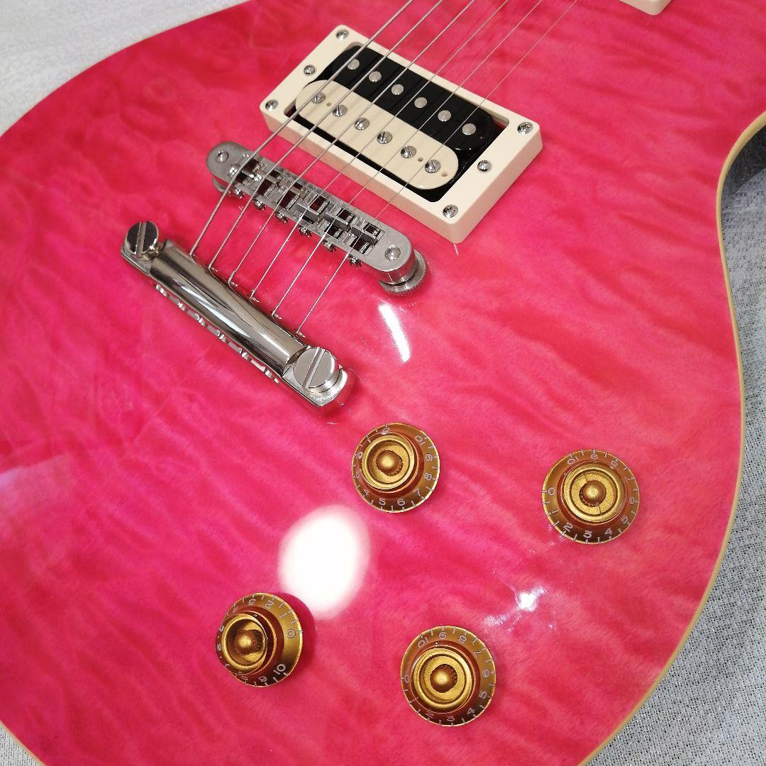 Burny Super Grade レスポールタイプ エレキギター ピンク - メルカリ