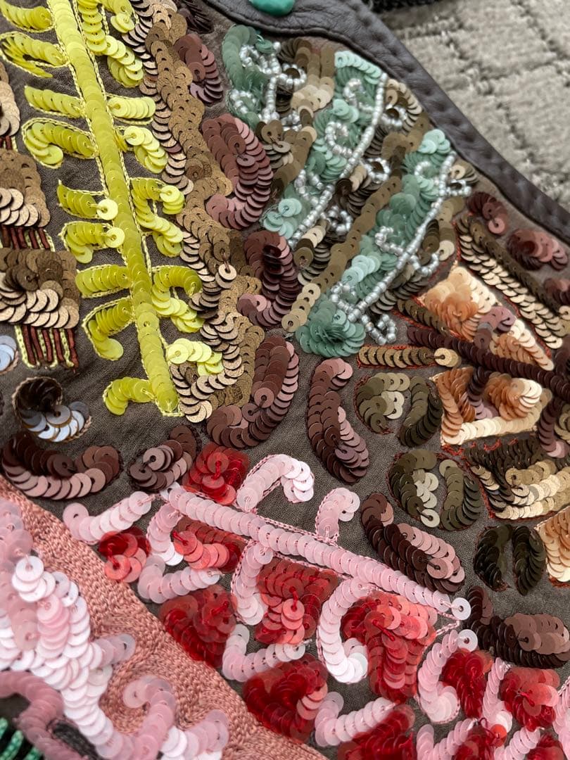 ✳︎超美品✳︎JAMIN PUECH 刺繍ビーズ装飾 パーティーバッグ