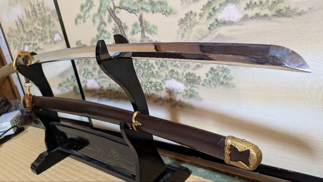 【値下げ】金属製 模造刀 軍刀 指揮刀