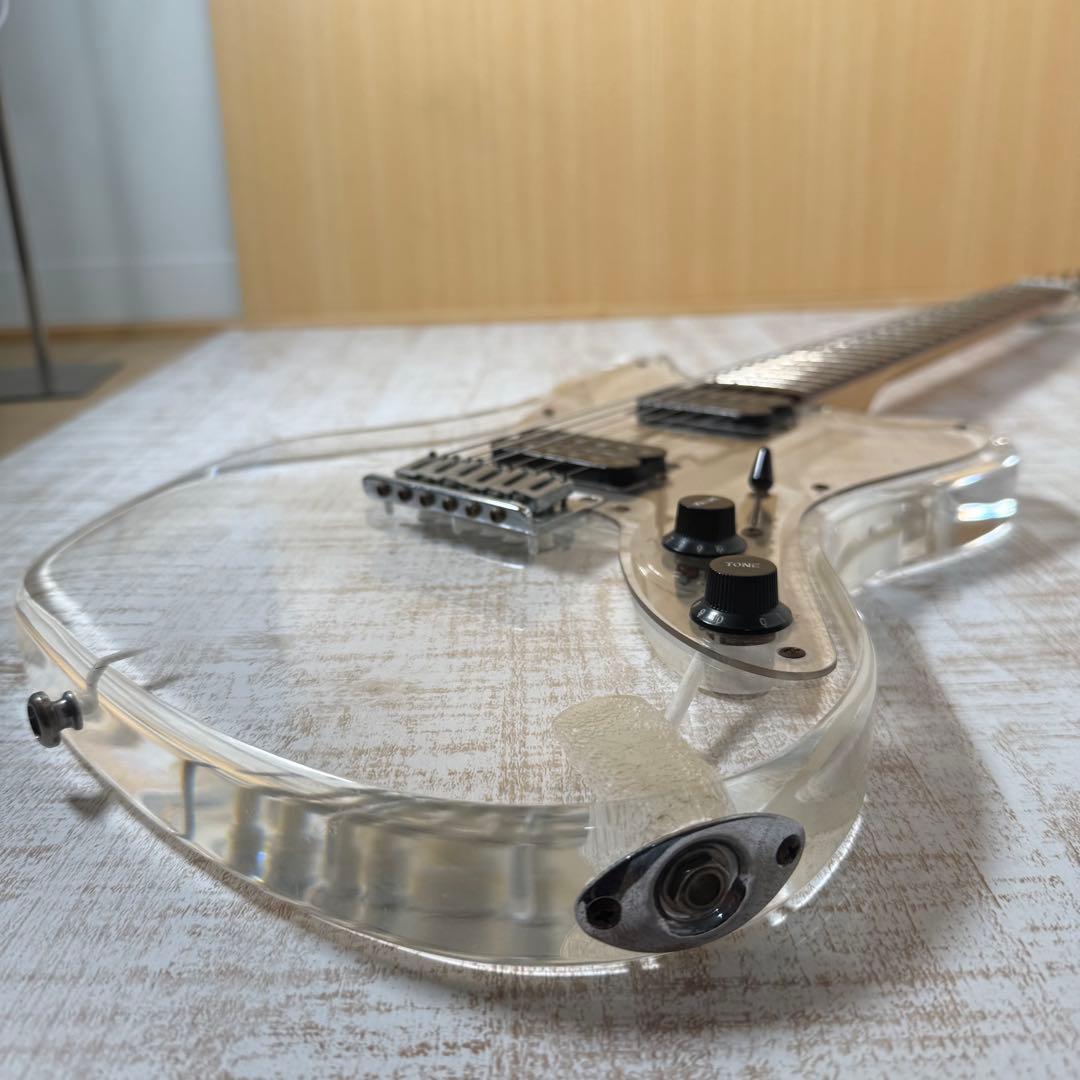 Barclay クリスタルギター 透明 レア スケルトン ケース付き - メルカリ