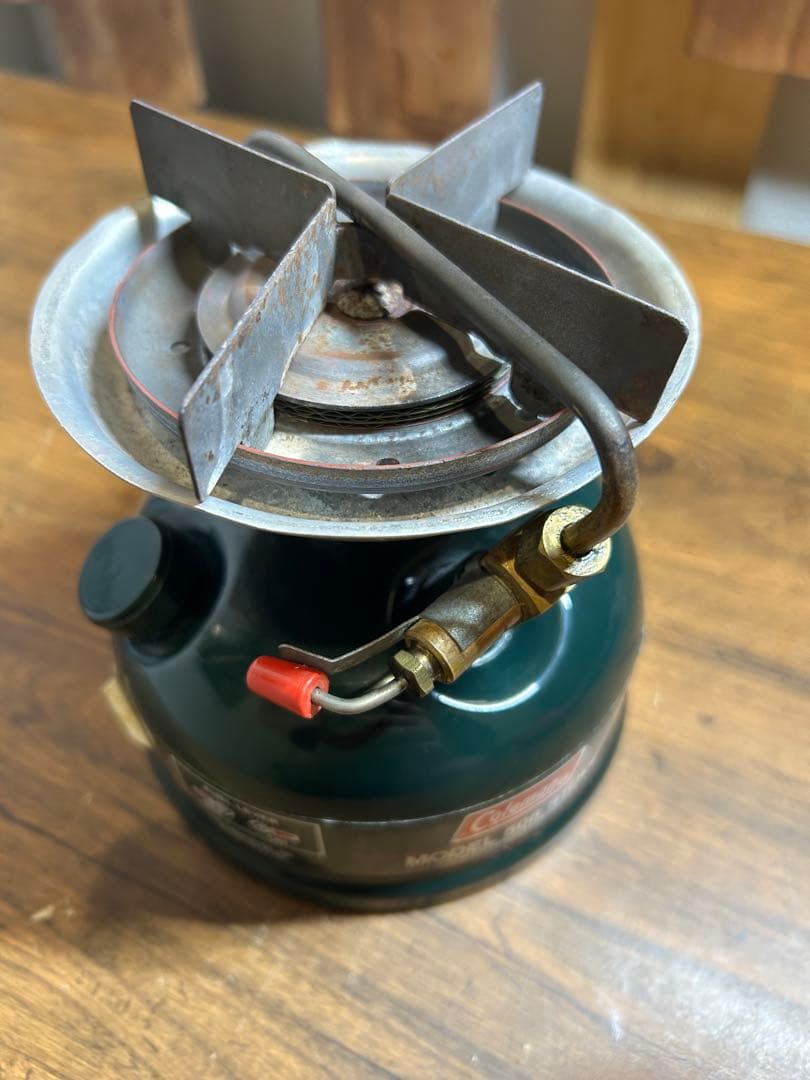 【希少品・動作確認済】コールマン508 バーナー　2レバー式　カバー、付属品付き