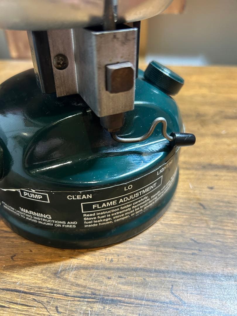 【希少品・動作確認済】コールマン508 バーナー　2レバー式　カバー、付属品付き