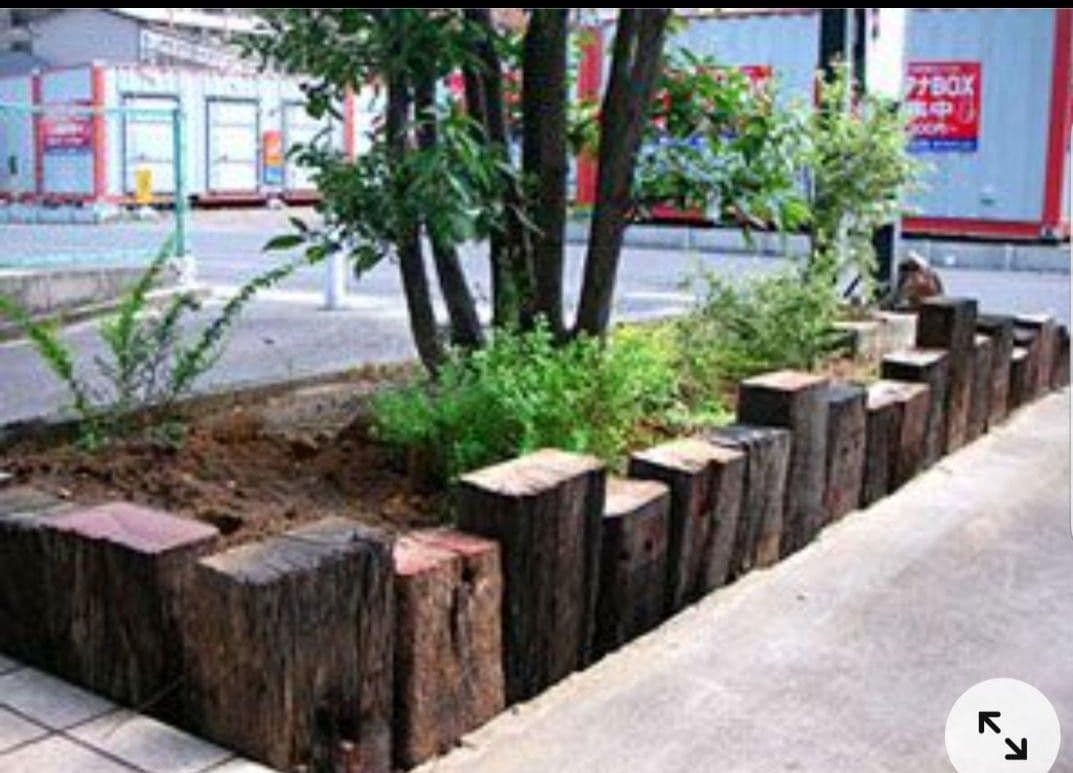 分岐枕木 A級 幅広 DIY ガーデニング 鉄道仕様 在庫1本