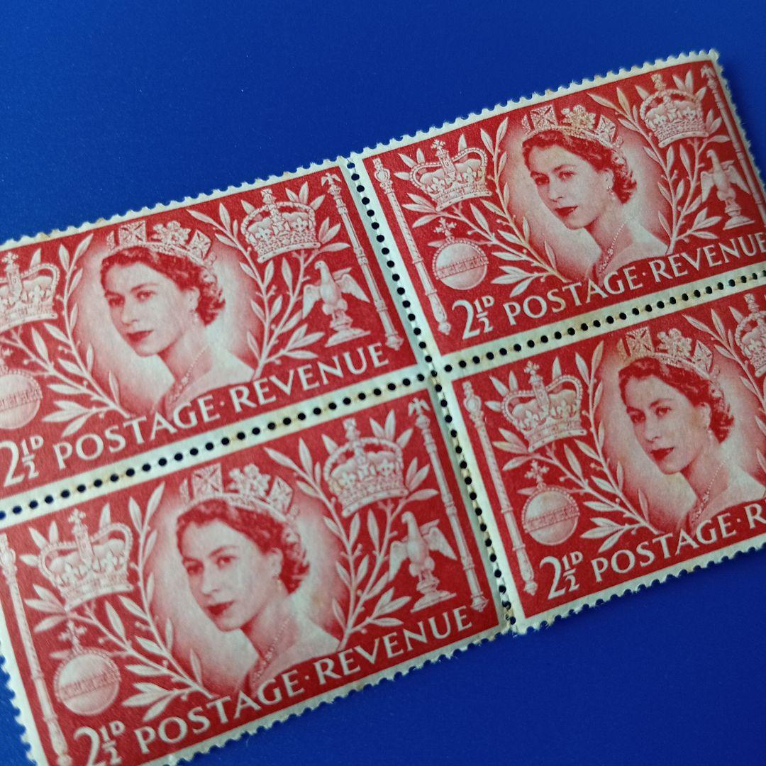 9413 外国切手 イギリス 1952年 エリザベス女王 田型 - メルカリ