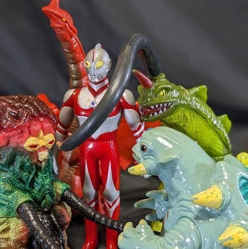 ウルトラマングレート＆登場怪獣・宇宙人（バンダイ）ソフビフィギュア６体セット