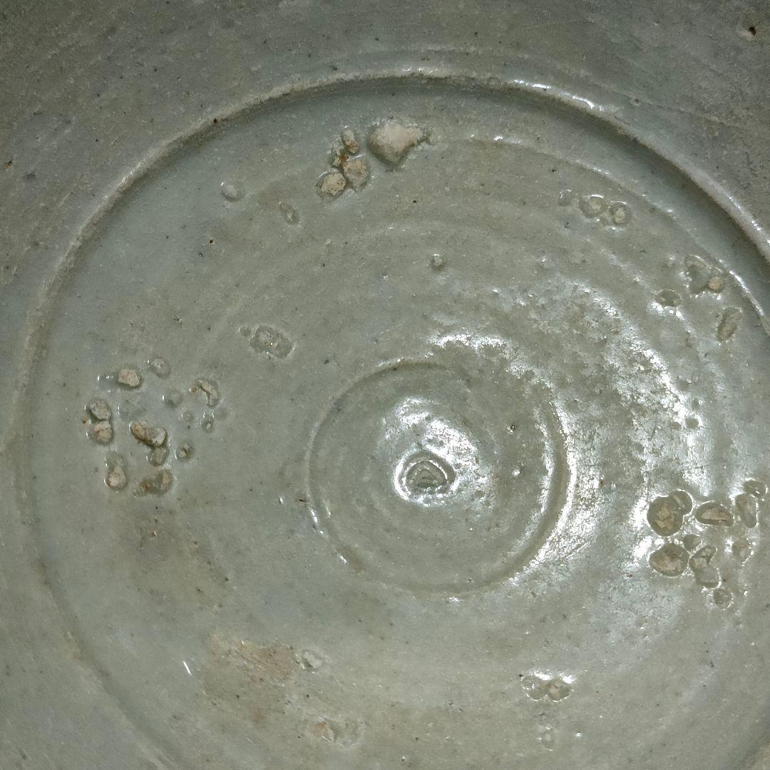 李朝 高麗 青磁茶碗 時代物 骨董アンティークNo.164