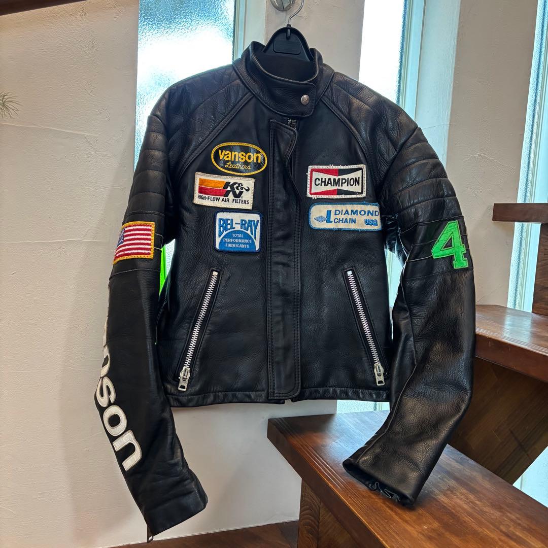 最終値下げ 超貴重❗️ VANSON TC サイズ38 ライダースジャケット