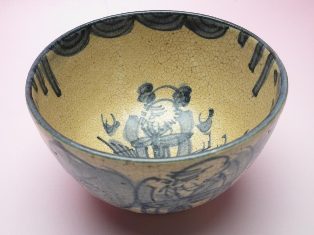 青木木米 聾米造 賢人尽図 染付 茶碗 70829 - メルカリ