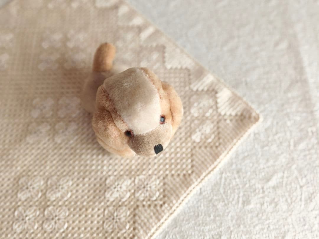 vintage dog ❀ * 淡いツートーンの可愛い ワンちゃん vintage dog