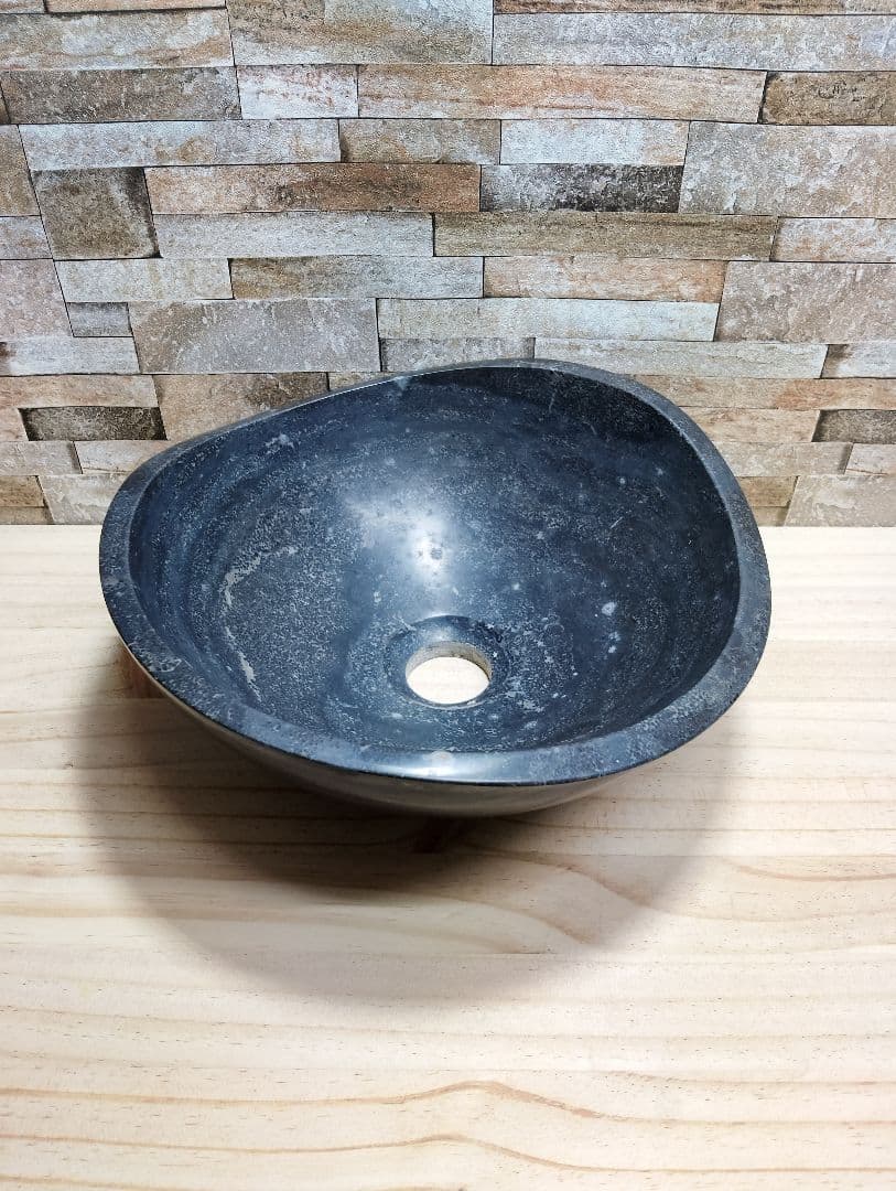 天然石の楕円形ボウル 直径約30cm 天然石の楕円形ボウル 直径約30cm 天然石の楕円形ボウル 直径約30cm