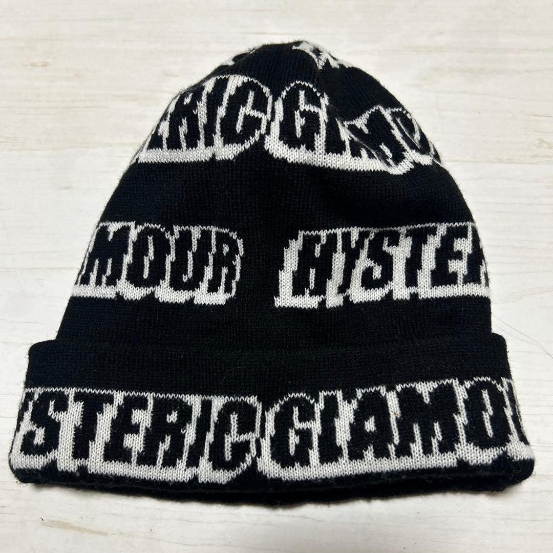 ヒステリックグラマー TYPICAL HYSTERIC柄 オーバーサイズビーニー