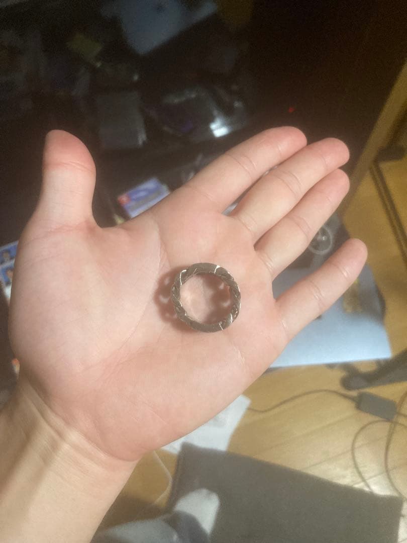 Dior Essentials シルバー チェーンリング L