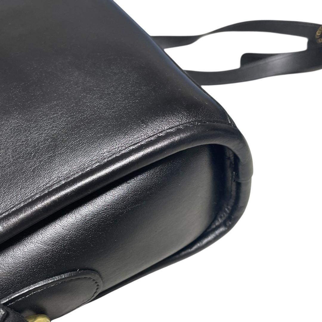 【美品】オールドコーチ USA製 9908 デボンバッグ ショルダーバッグ 黒