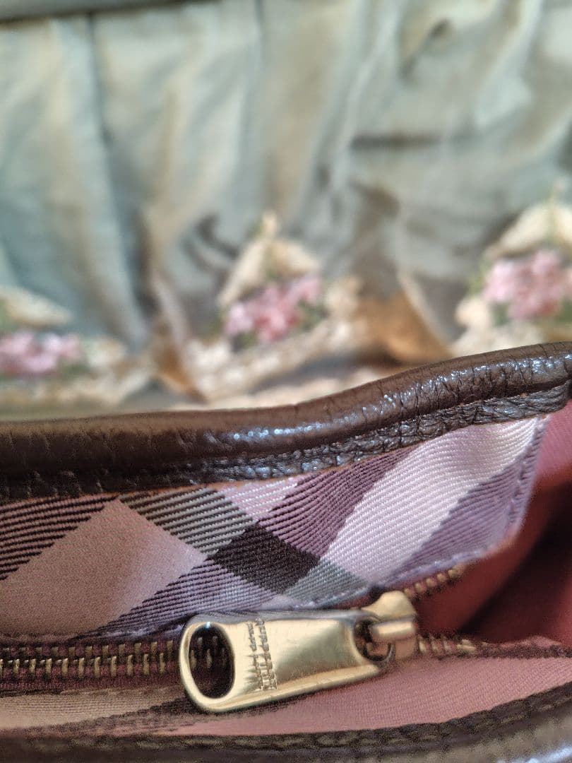 バーバリーブルーレーベル　BURBERRY ピンクノバチェック トートバッグ