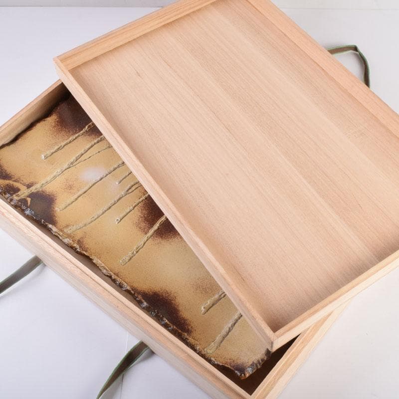 為那都窯 加藤高山（加藤純や）作 隆起象嵌金彩皿 共布共箱 V R8953B