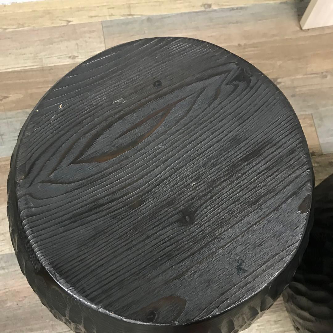 飛騨産業　wavok　スツール ×1 ブラック　木製　杉