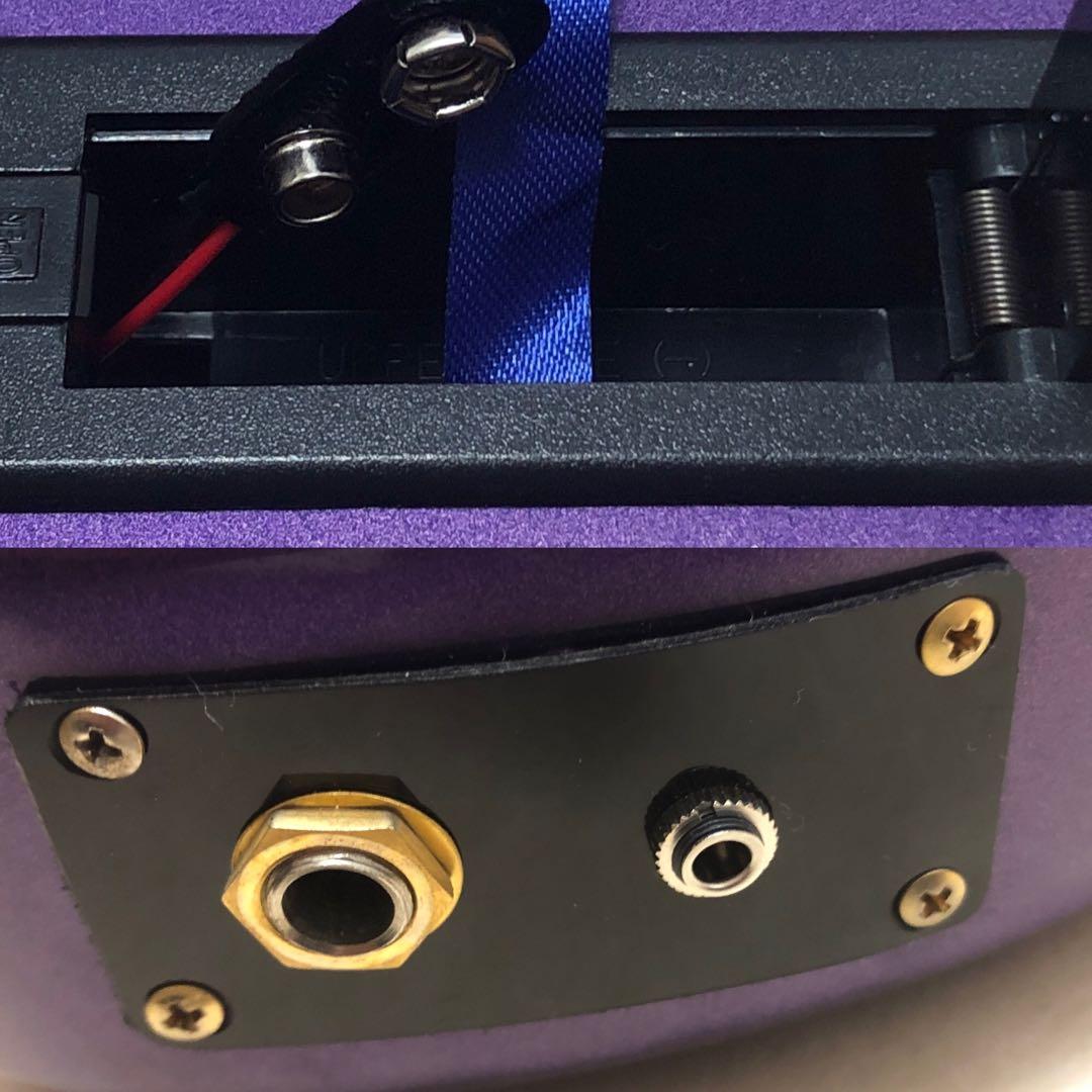 【美品】ZO-3C メタリックパープル アンプ内蔵ミニギター ソフトケース付