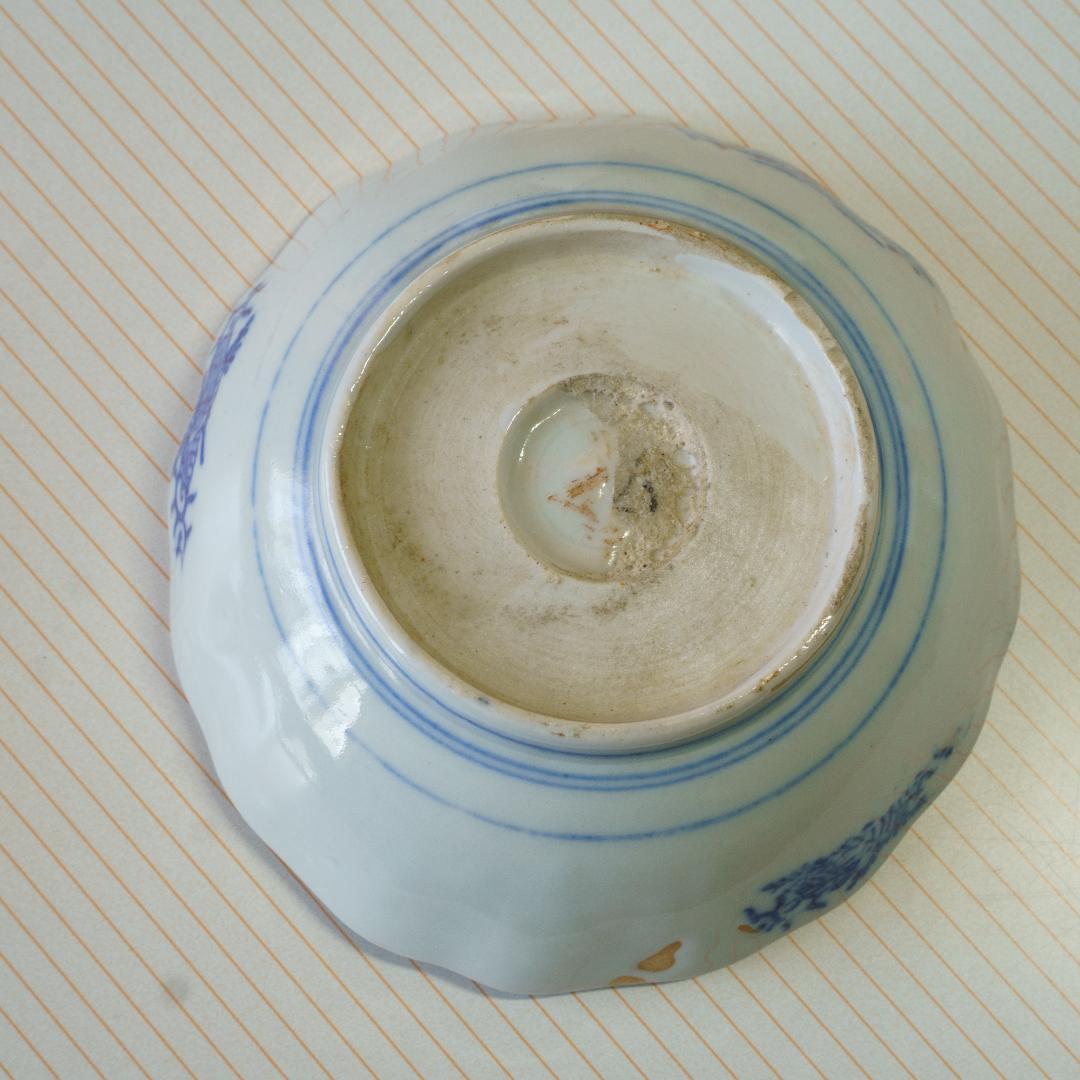 古伊万里 錦手 金彩色絵 膾皿 なます皿 5客