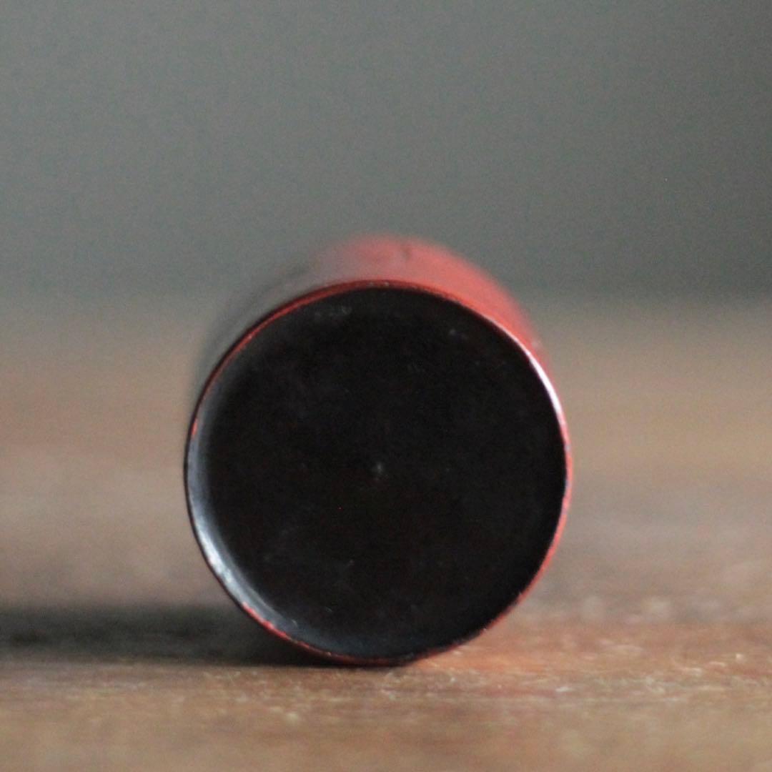 朱塗り 薬入れ 筒容器 漆器 古美術 古道具 アンティーク