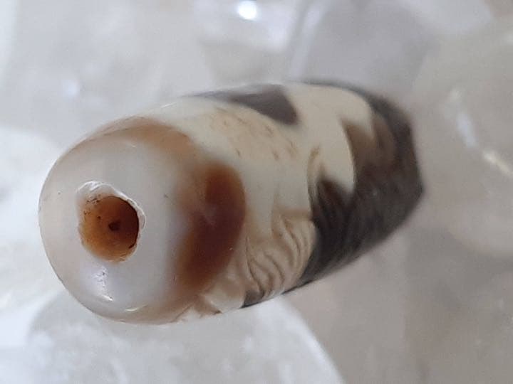 チベットジービーズ 西蔵天珠 優質老礦 特殊稀少彫刻龍神天珠