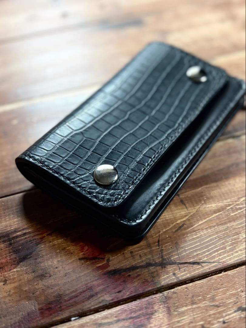 【*mickeymouse*】トラッカーウォレット TW-03 クロコ