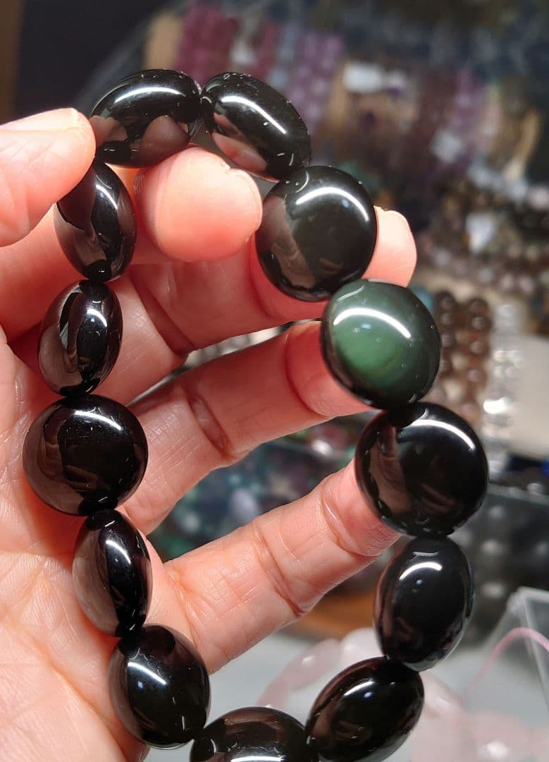 【mico様オーダー】モスアゲートブレス&レッドルチルブレス