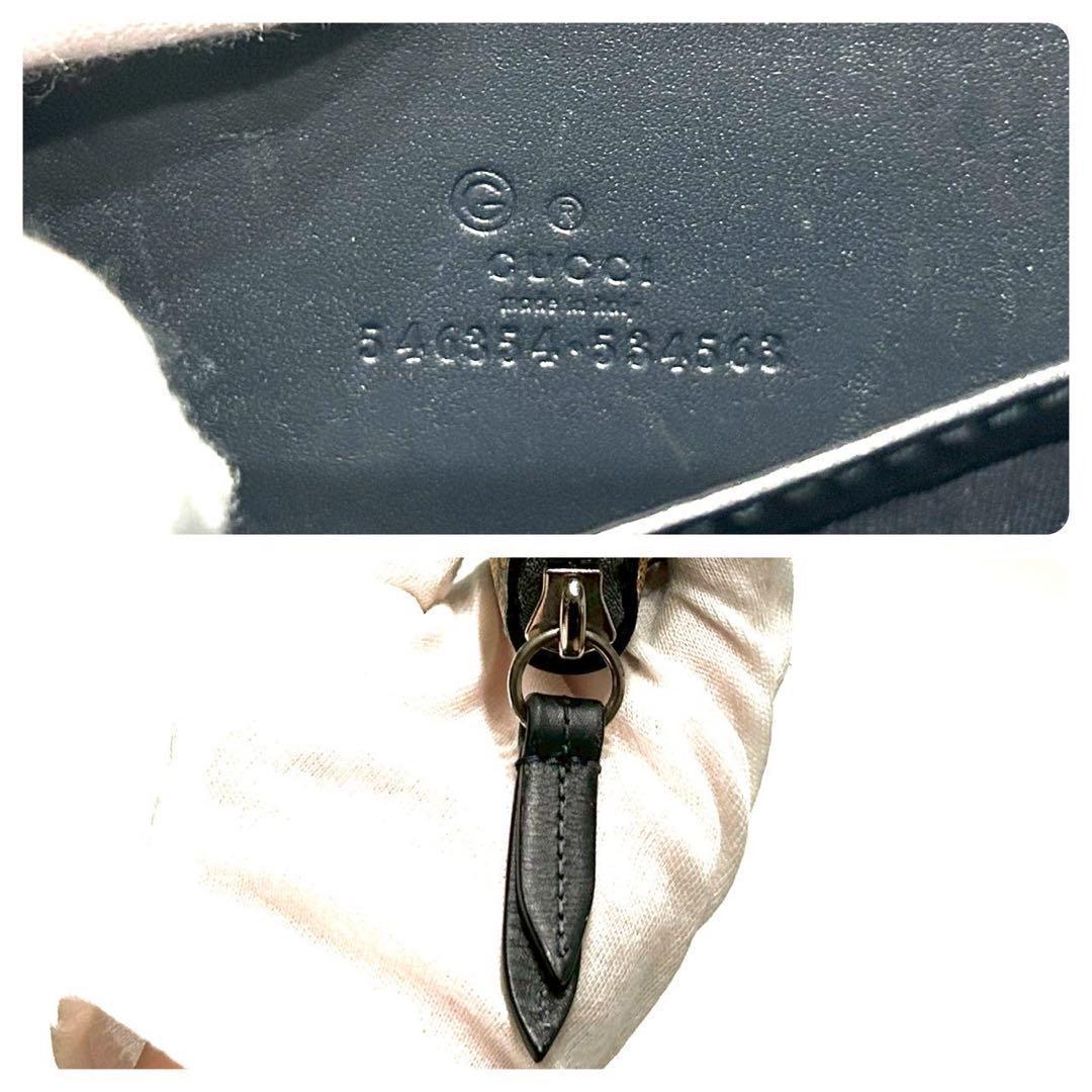 グッチ　ケース　ブルームス　ラウンドファスナー　GGスプリーム GUCCI