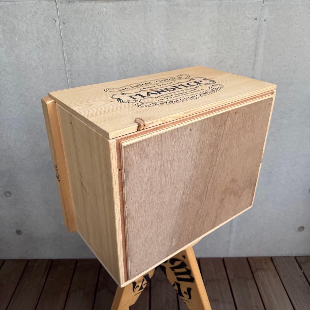 M&M カスタムパフォーマンス 木製5段収納ラック キャスター付き