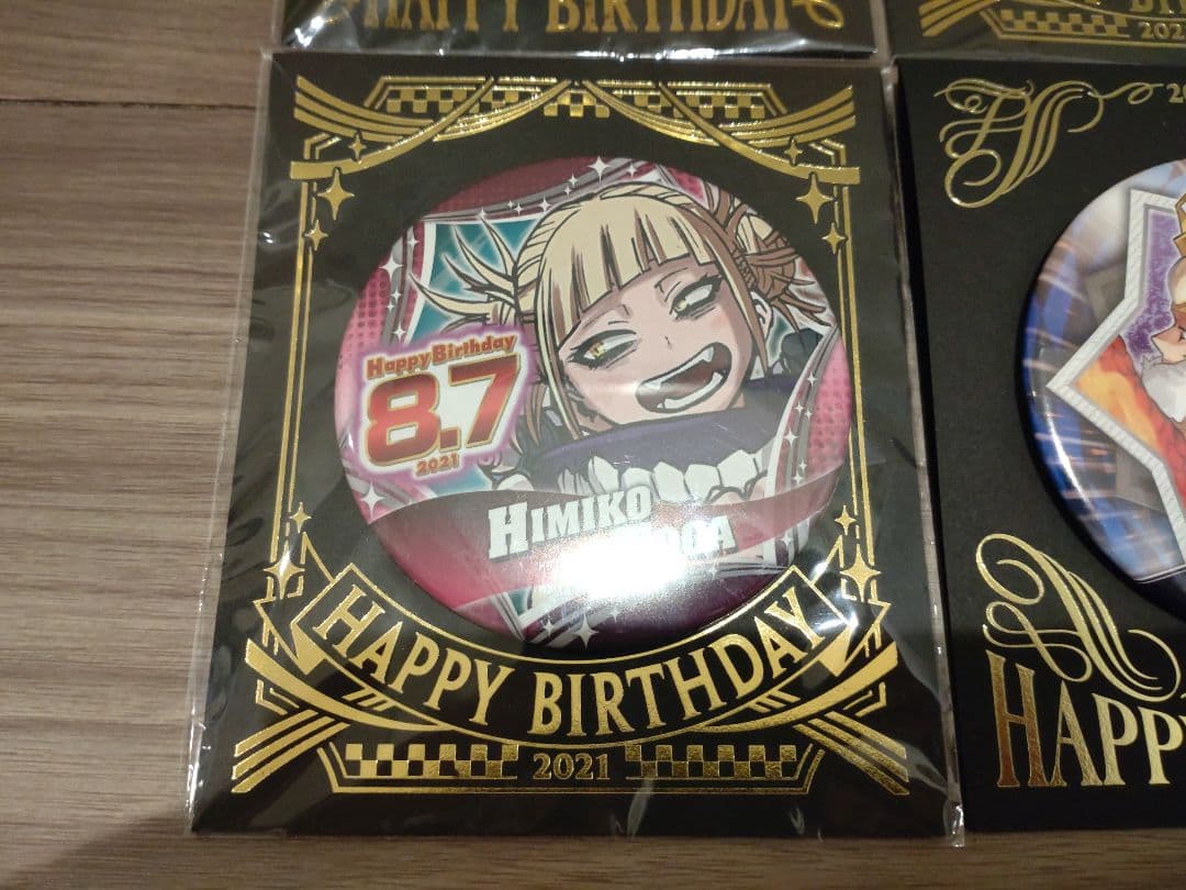 新品　ヒロアカ　缶バッジ　Happy Birthday　バースデイ