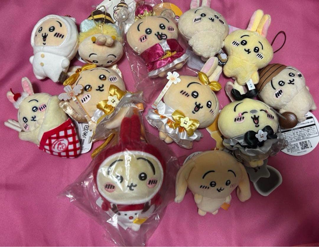 ちいかわうさぎマスコットキーホルダーぬいぐるみセット